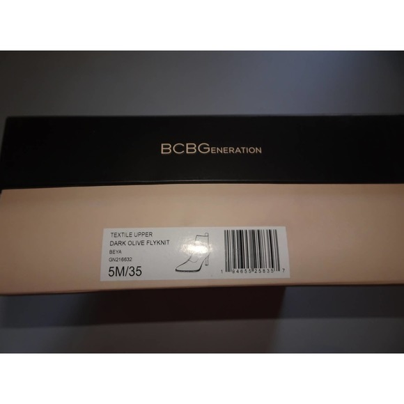 BCBGeneration Women's Beya Fashion Boot, Dark Olive Flyknit, Size 5 - Picture 16 of 16